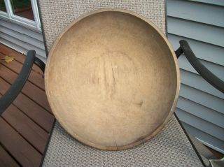 An Outstanding,  American Burl Bowl,  Huge Untouched Surface,  Very Rare photo