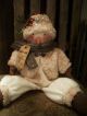 Primitive Furry Fleece Dressed Snowman ==weighted Bottom Doll == 20 In == Primitives photo 2