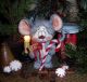 Primitive Raggedy Fuzzy Christmas Mouse 5 