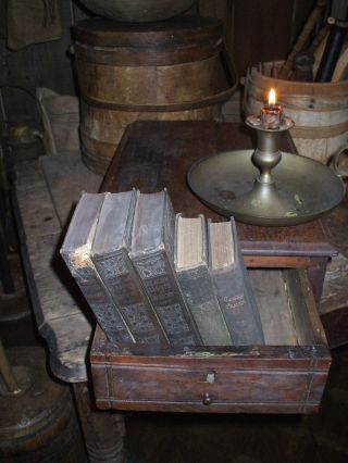 Olde Primitive/antique Very Olde Wooden Treasure Box Drawer photo