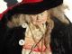 Kim ' S Klaus~ooak Handmade Witch Folk Art Doll~vintage Antique Halloween~cat Primitives photo 4