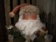 Primitive Santa With Holding Arms == Doll And Cane == Annie ==14 X 13 In.  == Primitives photo 1