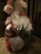 Primitive Santa With Holding Arms == Doll And Cane == Annie ==14 X 13 In.  == Primitives photo 2