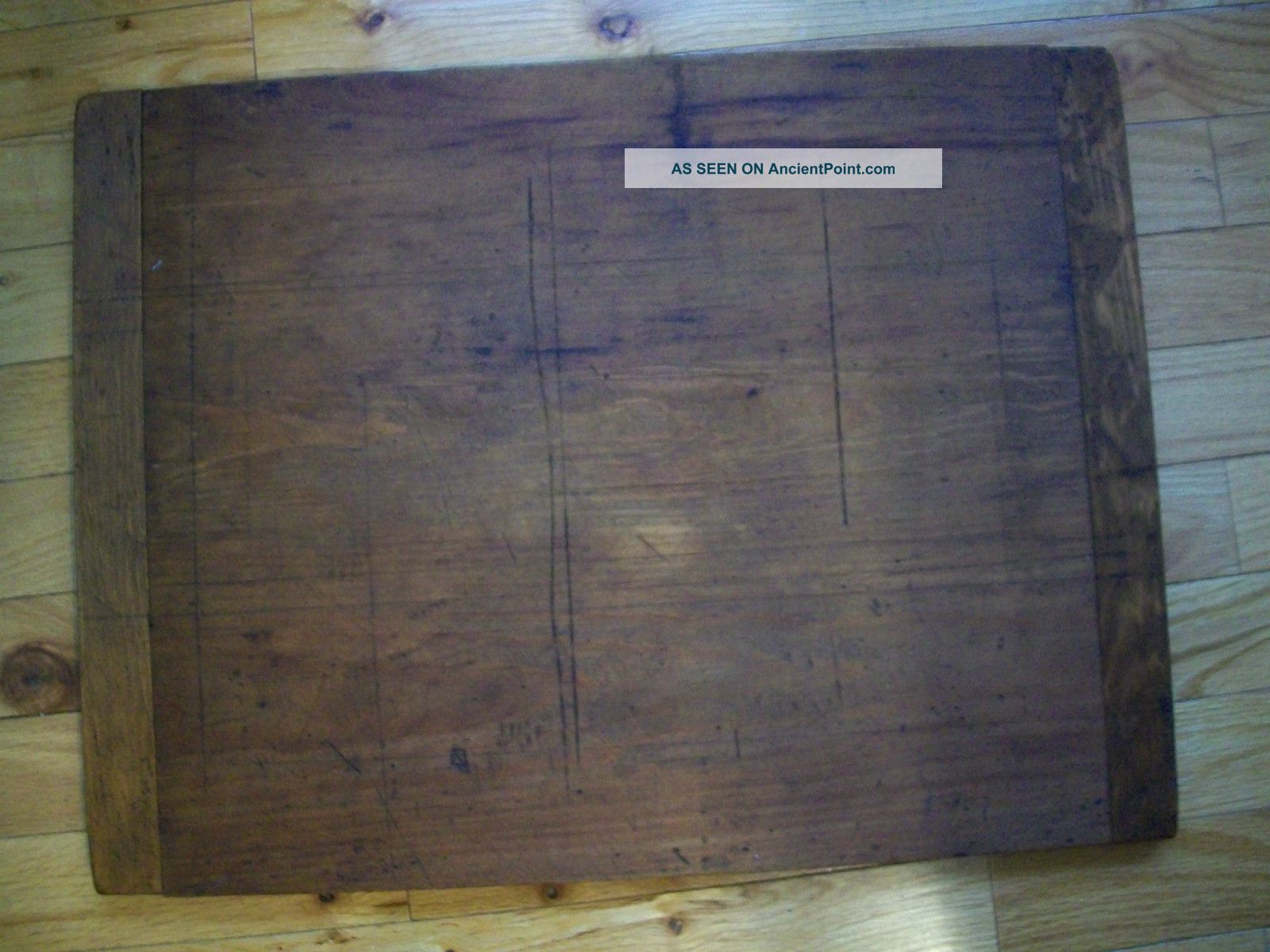 Antique Wooden Cutting Board / Dough Board Maine Farm Find Primitives photo