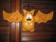 Primitive Hc Halloween Set 2 Bat Bats Doll Ornies Tuck Shelf Sitter Primitives photo 2