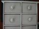 White Painted Spice Chest Apothecary Primitives photo 2