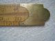 Antique Brass And Boxwood Folding Ruler ~made In England~ Primitives photo 3