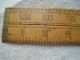 Antique Brass And Boxwood Folding Ruler ~made In England~ Primitives photo 5