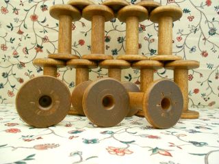 15 Wood Silk Spool Bobbin 4 