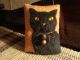 Primitive Halloween Black Cat Quilt Door Pillow ~ Folk Art Primitives photo 2