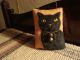 Primitive Halloween Black Cat Quilt Door Pillow ~ Folk Art Primitives photo 3