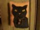 Primitive Halloween Black Cat Quilt Door Pillow ~ Folk Art Primitives photo 7