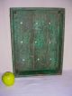 Aafa - Late 19th C. ,  Apple Tray In Green Paint Primitives photo 1