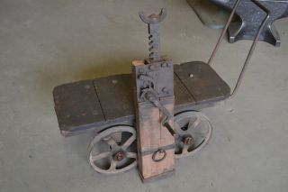 Conestoga Wagon Jack Anvil Blacksmith Forge Tk photo