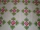 Antique 19th Century Red And Green Country Quilt With Goosewing Borders Completed Quilts photo 1