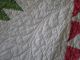 Antique 19th Century Red And Green Country Quilt With Goosewing Borders Completed Quilts photo 4