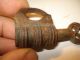 17th Century Iron Pocket Size Working Iron Padlock 1 Inches With Key Must See Primitives photo 1