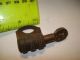 17th Century Iron Pocket Size Working Iron Padlock 1 Inches With Key Must See Primitives photo 5