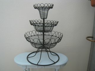 Antique/vintage Large French 3 Tier Stand~store Display~ photo