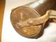 18th Century 8 Inch Lenght Powder Horn Rev War Carved Tip & Remaining Strap Primitives photo 3