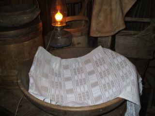 Olde Primitive Woven Coverlet Inspired Table Runner - Estate Found photo