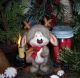 Primitive Rudolph Reindeer Santa Christmas Ornie 6 