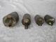 Set Of 4 Vintage Metal Tin Measuring Scoops Cups Primitives photo 3
