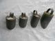 Set Of 4 Vintage Metal Tin Measuring Scoops Cups Primitives photo 4