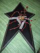 Primitive Style Star With Berries,  Jingle Bells And Homespun Ribbon Primitives photo 1