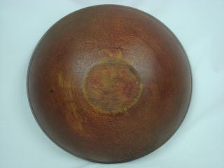 Outstanding 19th Century New England Maple Bowl In Red Paint photo