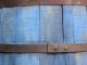 1800s Primitive Wooden Barrel Staved Old Style Blue Paint Metal Bands Primitives photo 6