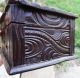 Antique Carved Wood Box - Trinket - Jewel Box Primitives photo 5