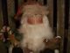 Primitive Christmas Santa Holding Doll ==cane ==star== Annie == Primitives photo 4