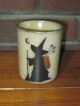 , Ooak,  Hand Painted New England Folk Art Small Decorative Witches Crock Primitives photo 4
