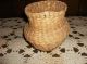 Old Primitive Straw Weaved Basket Vase Primitives photo 2