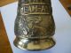 Large Heavy Brass Bell Inscribed Latin 