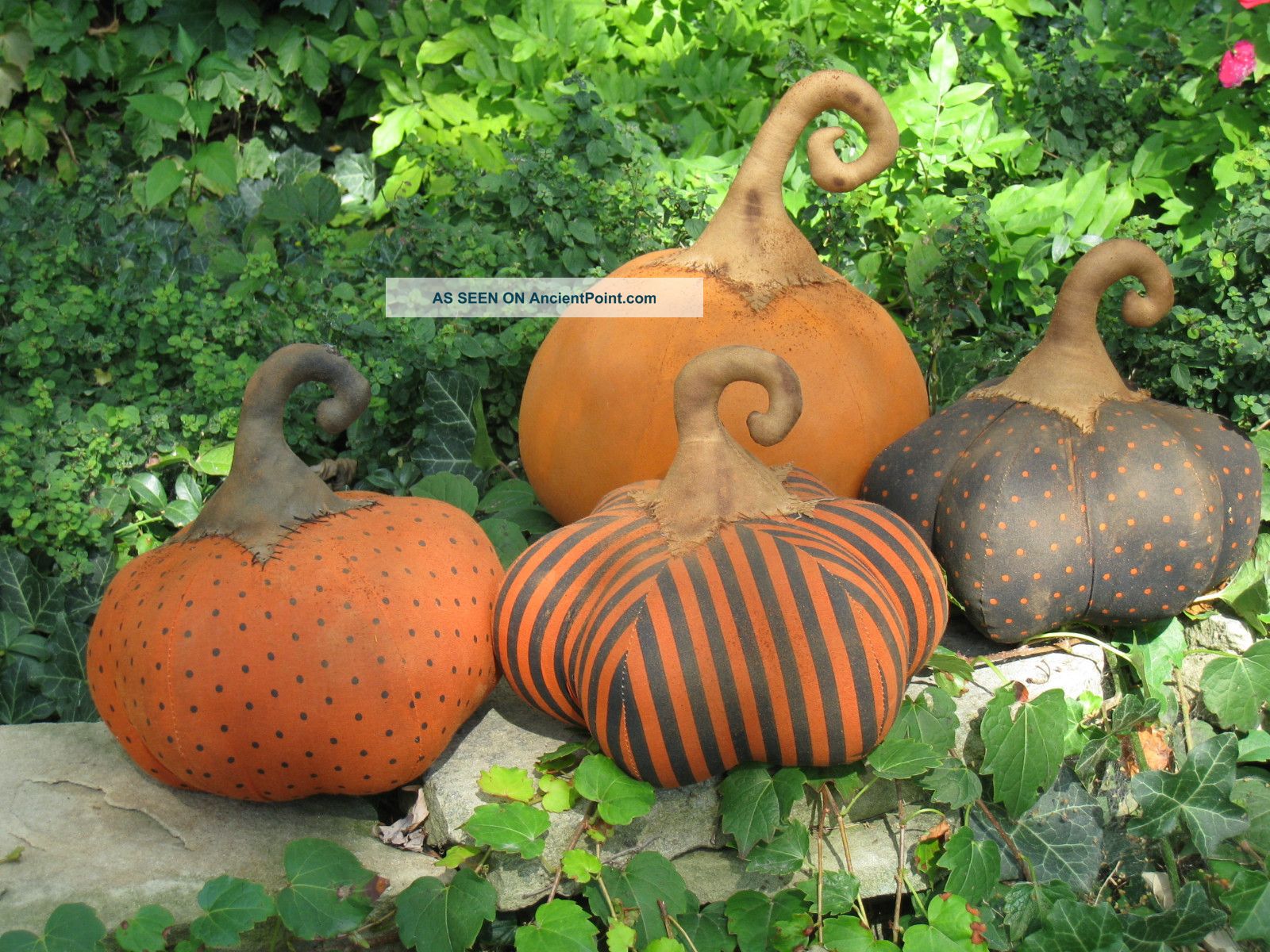 Primitive Halloween 4 Early Harvest Folk Art Grungy Pumpkins Primitives photo