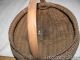Rare 1800 ' S New England Ash Splint Melon Harvest Herb Gathering Basket,  Aafa Primitives photo 3