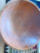 Antique Black Ash Wooden Treen Dough Bowl Incised Colar 52 