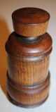Antique Primitive Wooden Nutmeg Grinder; Old Treenware Pepper Spice Mill Primitives photo 10
