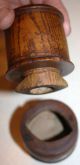 Antique Primitive Wooden Nutmeg Grinder; Old Treenware Pepper Spice Mill Primitives photo 3