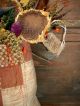 Prim Vintage Quilt Bag~sunflowers~cattails~crow Primitives photo 2