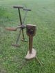 Awesome Antique Vintage Amish? Wooden Yarn Wool Winder Floor Tripod 1800 ' S Works Primitives photo 1