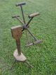Awesome Antique Vintage Amish? Wooden Yarn Wool Winder Floor Tripod 1800 ' S Works Primitives photo 2