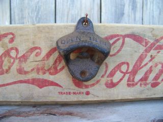 Vintage Look Cast Iron Bottle Opener Drawer Pull Rusty ♥stag Lane Primitives♥ photo