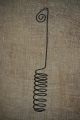 Primitive Handmade Colonial Black Wire Hanging Electric Candle Holder Primitives photo 4
