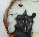 Primitive Silhouette Haunted House Witch Ghost Halloween Fall Door Greeter Primitives photo 2