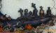 Primitive Silhouette Haunted House Witch Ghost Halloween Fall Door Greeter Primitives photo 3