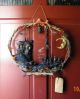 Primitive Silhouette Haunted House Witch Ghost Halloween Fall Door Greeter Primitives photo 8