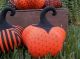 Gathering Of Primitive Handmade Pumpkins - Fall/harvest/halloween Decoration Primitives photo 5